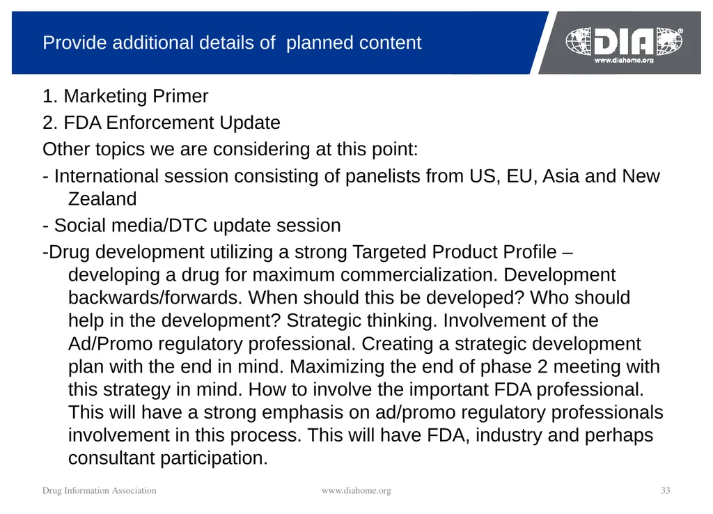Track Update Track #: 1 Clinical Trials Track - slide 33 of 118