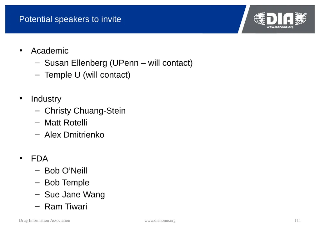 Track Update Track #: 1 Clinical Trials Track - slide 111 of 118