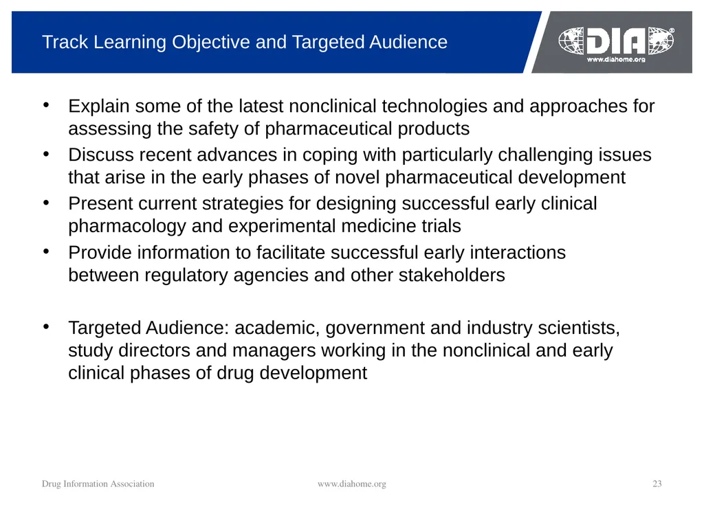 Track Update Track #: 1 Clinical Trials Track - slide 23 of 118