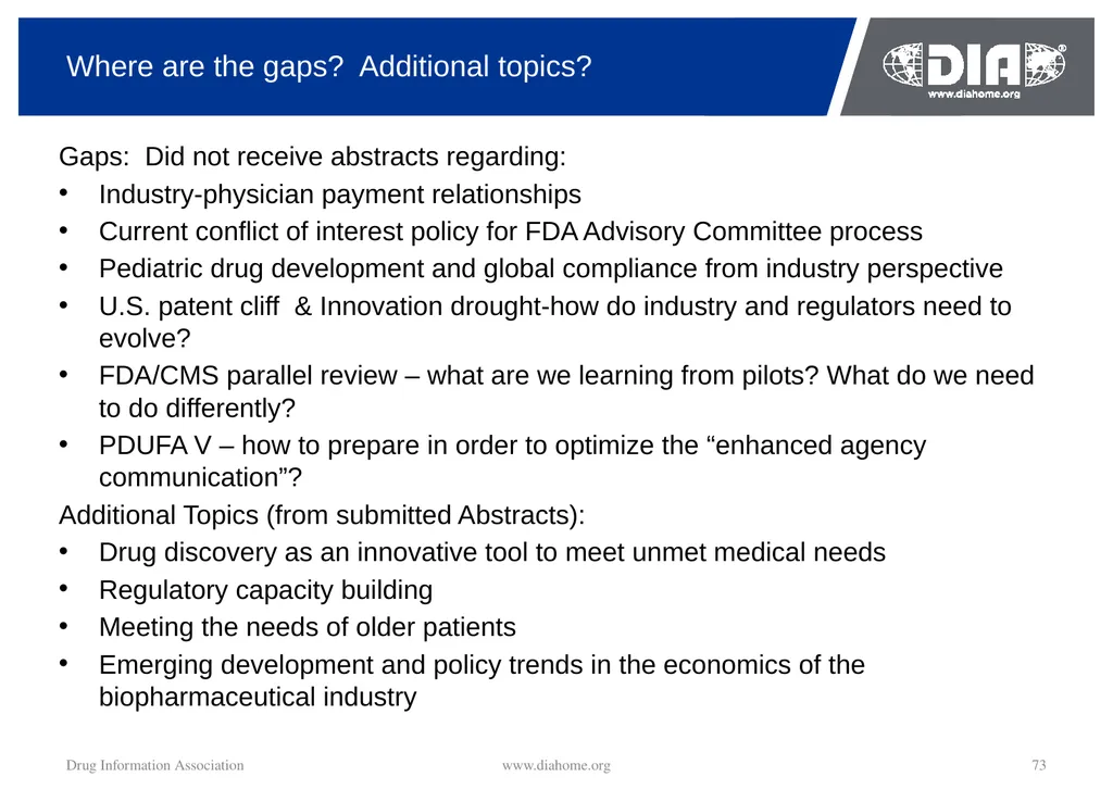 Track Update Track #: 1 Clinical Trials Track - slide 73 of 118