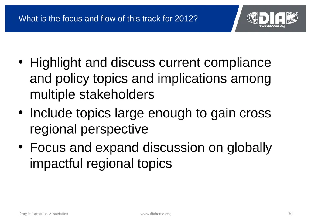 Track Update Track #: 1 Clinical Trials Track - slide 70 of 118