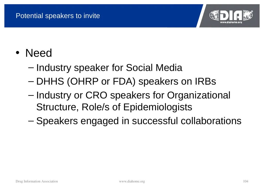 Track Update Track #: 1 Clinical Trials Track - slide 104 of 118