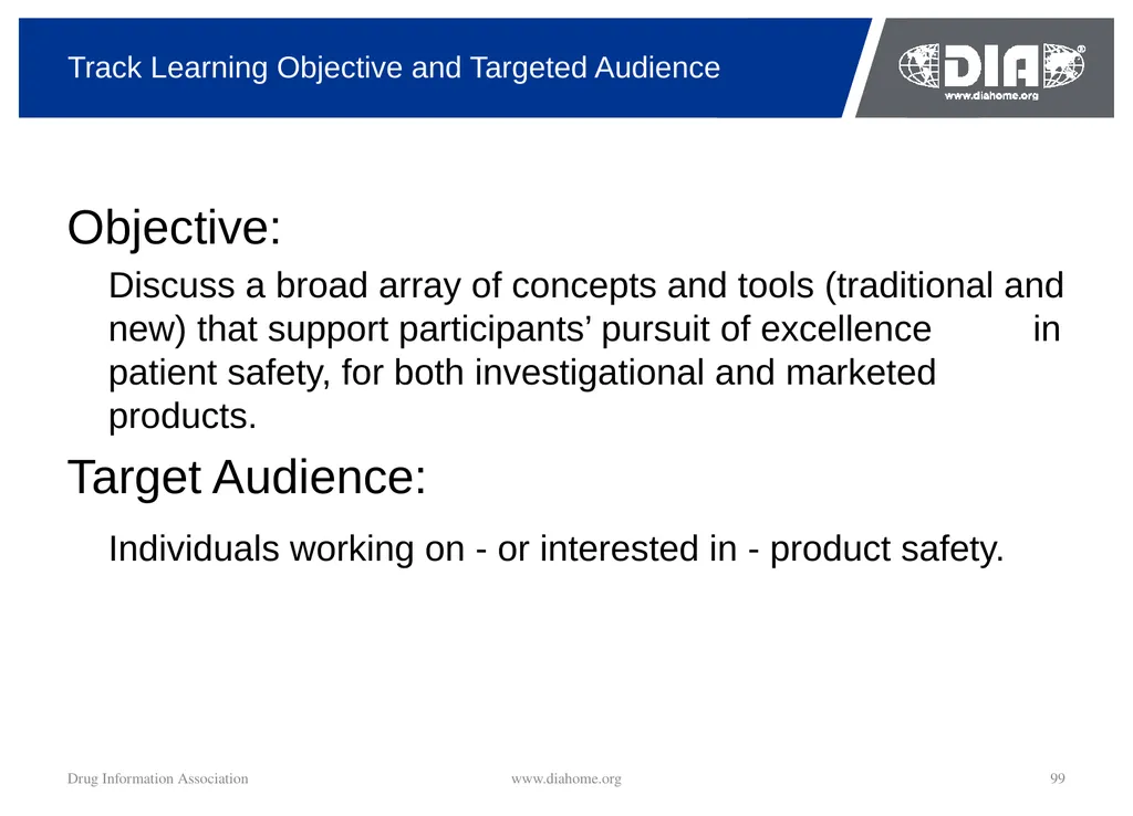 Track Update Track #: 1 Clinical Trials Track - slide 99 of 118