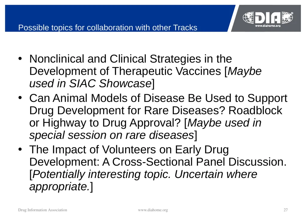Track Update Track #: 1 Clinical Trials Track - slide 27 of 118