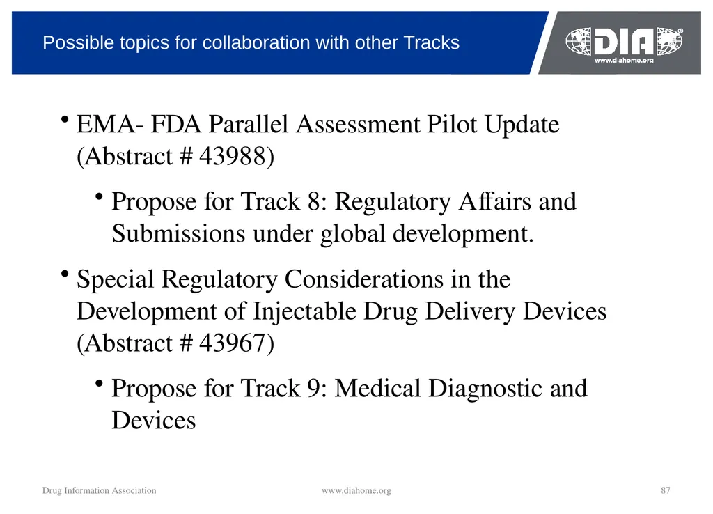 Track Update Track #: 1 Clinical Trials Track - slide 87 of 118