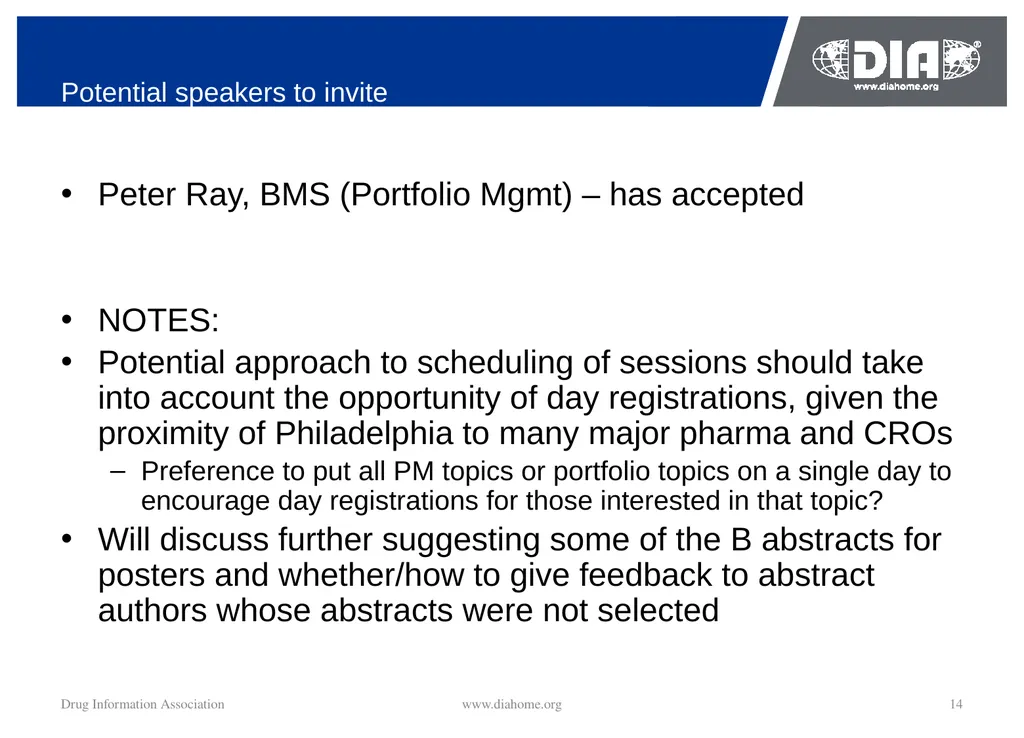 Track Update Track #: 1 Clinical Trials Track - slide 14 of 118