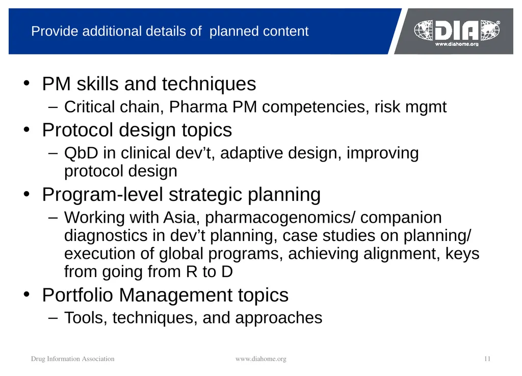 Track Update Track #: 1 Clinical Trials Track - slide 11 of 118