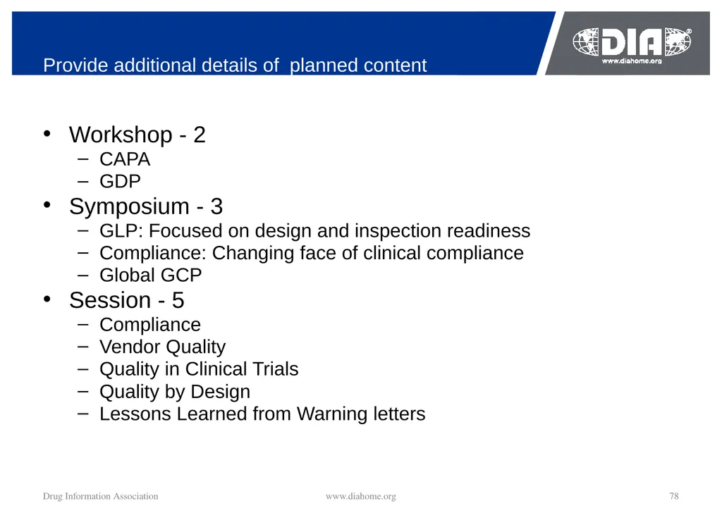 Track Update Track #: 1 Clinical Trials Track - slide 78 of 118