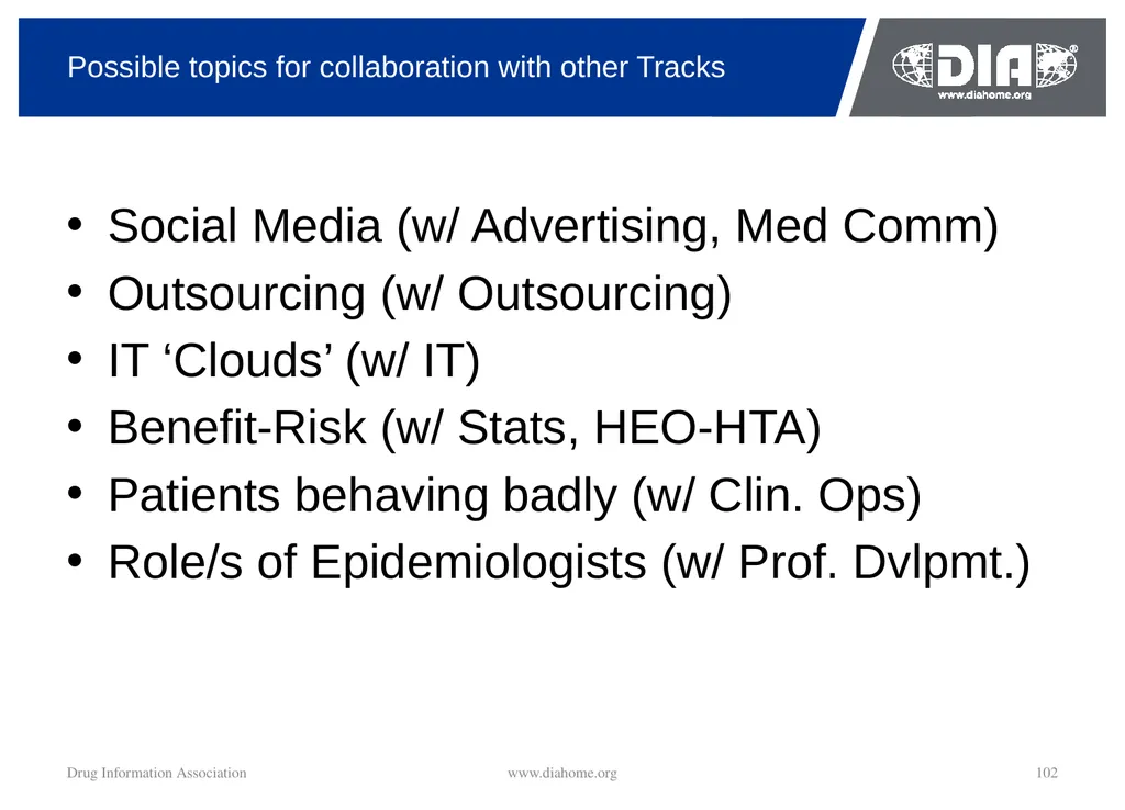 Track Update Track #: 1 Clinical Trials Track - slide 102 of 118