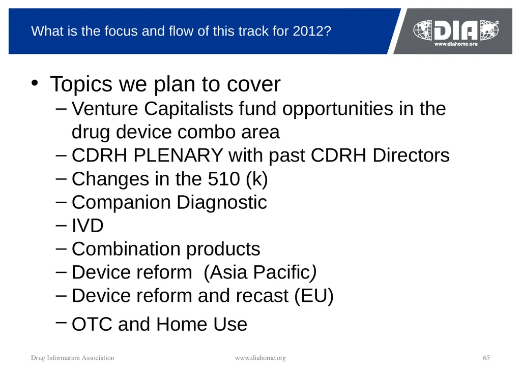 Track Update Track #: 1 Clinical Trials Track - slide 65 of 118