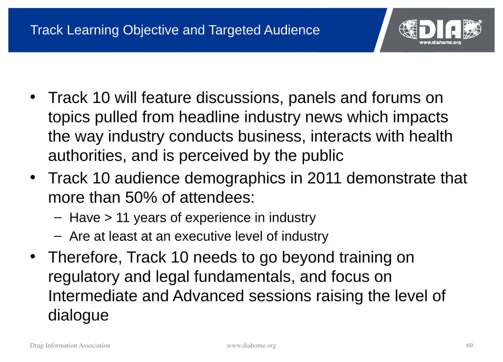 Track Update Track #: 1 Clinical Trials Track - slide 69 of 118