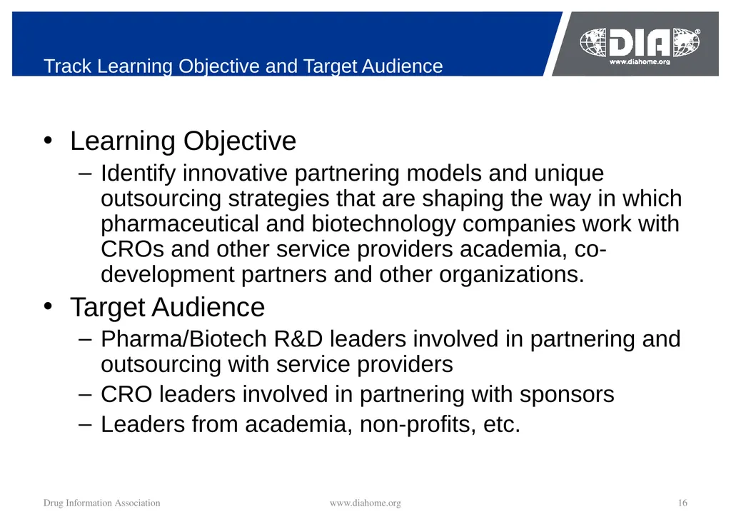 Track Update Track #: 1 Clinical Trials Track - slide 16 of 118