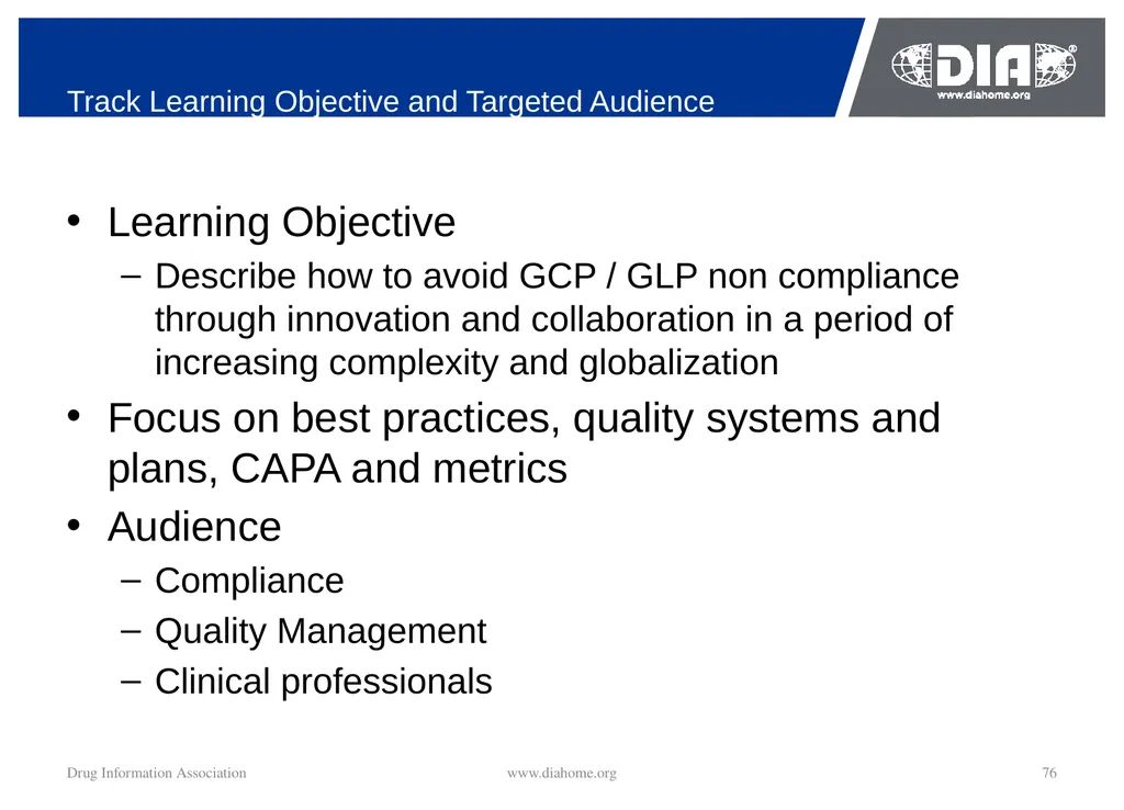 Track Update Track #: 1 Clinical Trials Track - slide 76 of 118