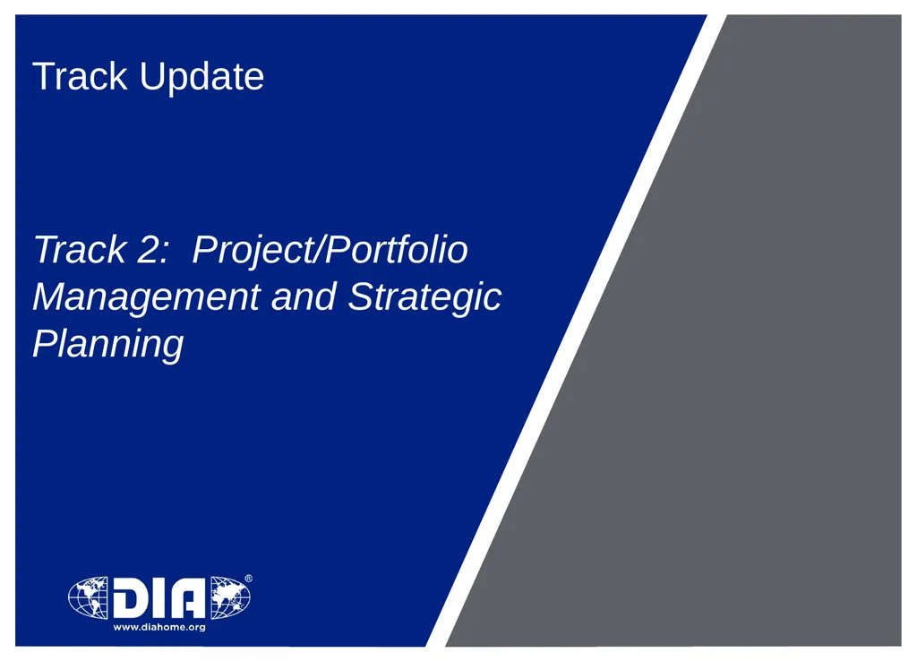 Track Update Track #: 1 Clinical Trials Track - slide 8 of 118