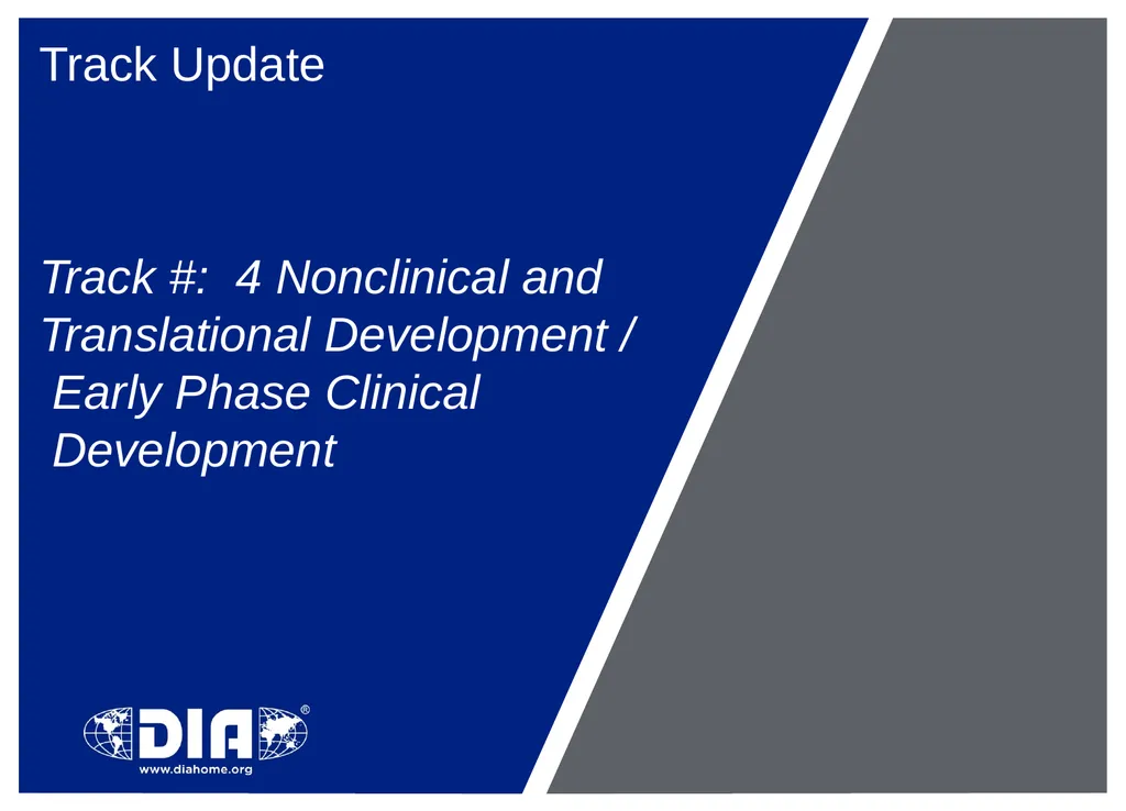 Track Update Track #: 1 Clinical Trials Track - slide 22 of 118
