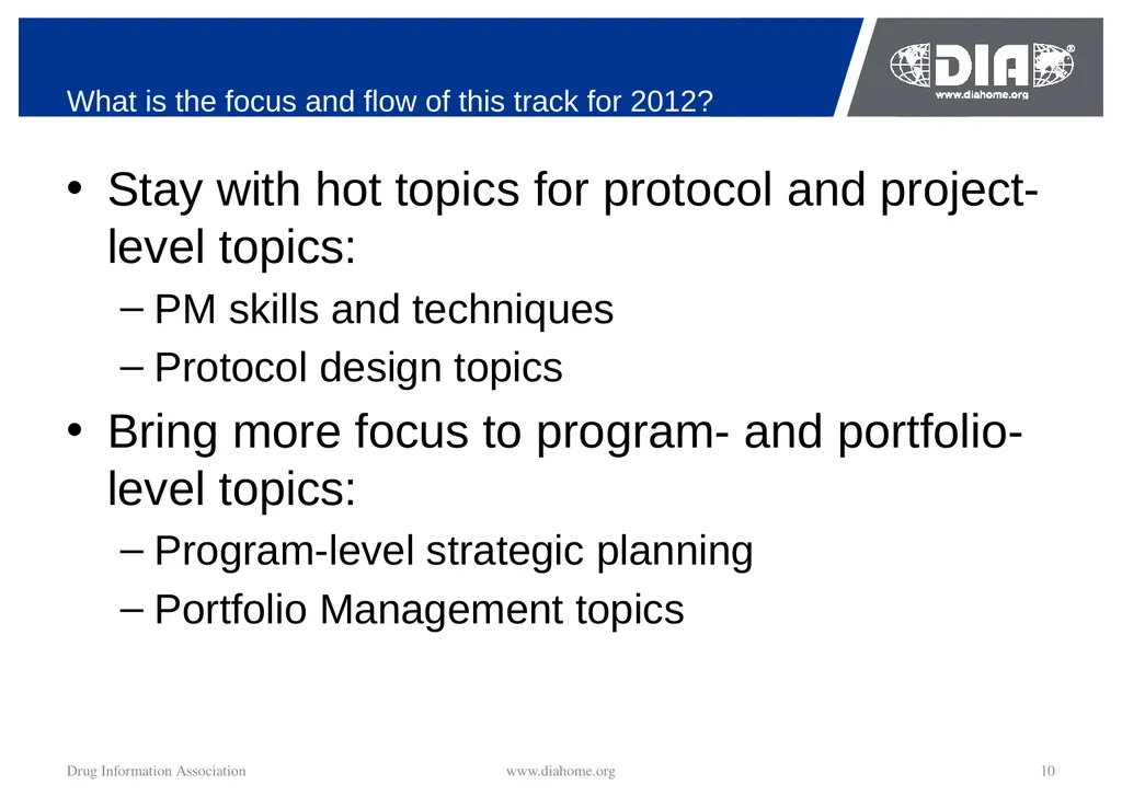 Track Update Track #: 1 Clinical Trials Track - slide 10 of 118