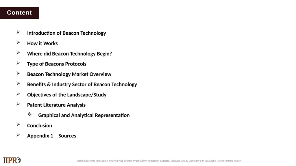 Sample Landscape Study Beacon Technology Image - slide 2 of 32