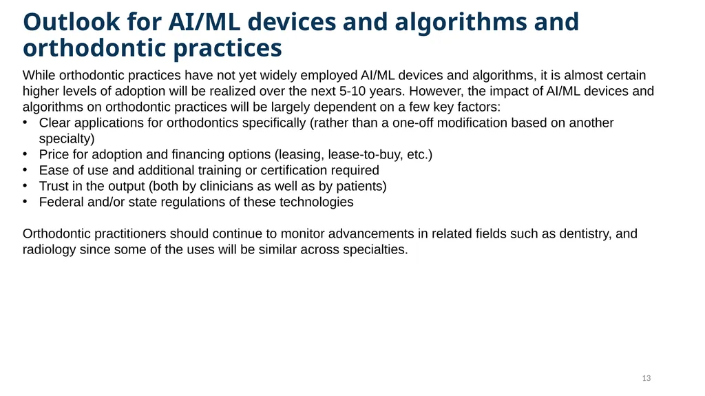AAO Environmental & Technology Scan Artificial - slide 13 of 18