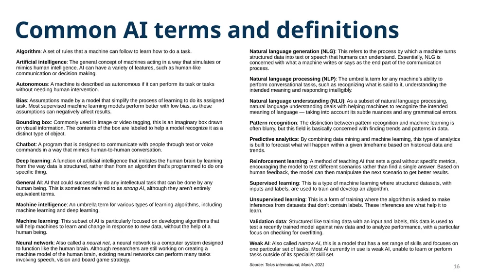 AAO Environmental & Technology Scan Artificial - slide 16 of 18