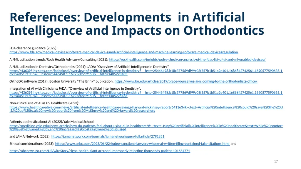 AAO Environmental & Technology Scan Artificial - slide 17 of 18