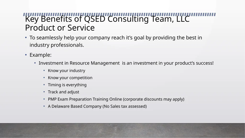 Partnering with QSED Consulting Team, LLC - slide 7 of 10