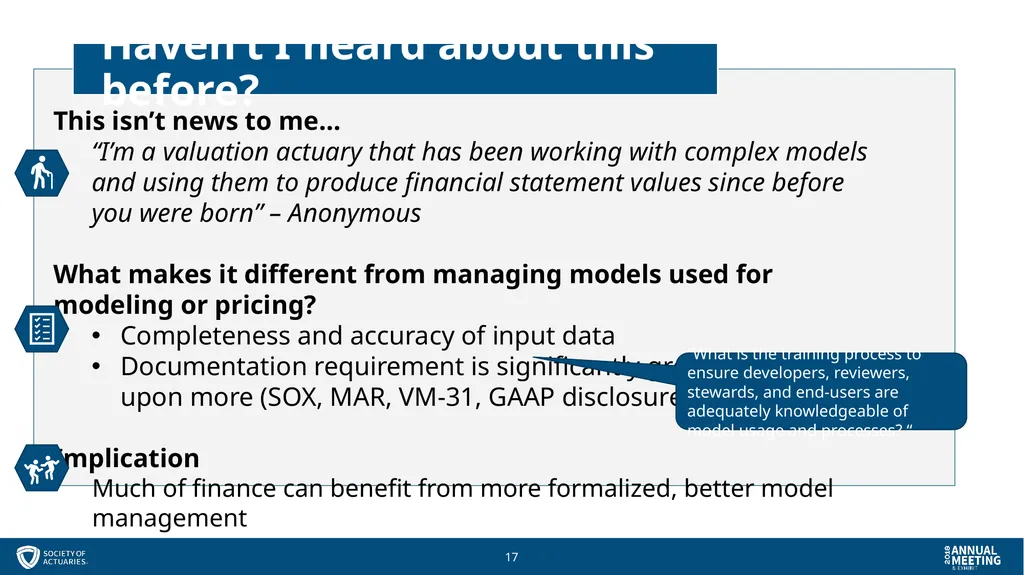 Session 57 - Managing Models for Stewards and - slide 17 of 51