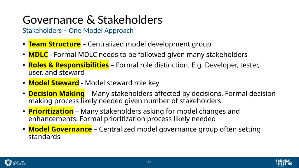 Session 57 - Managing Models for Stewards and - slide 32 of 51