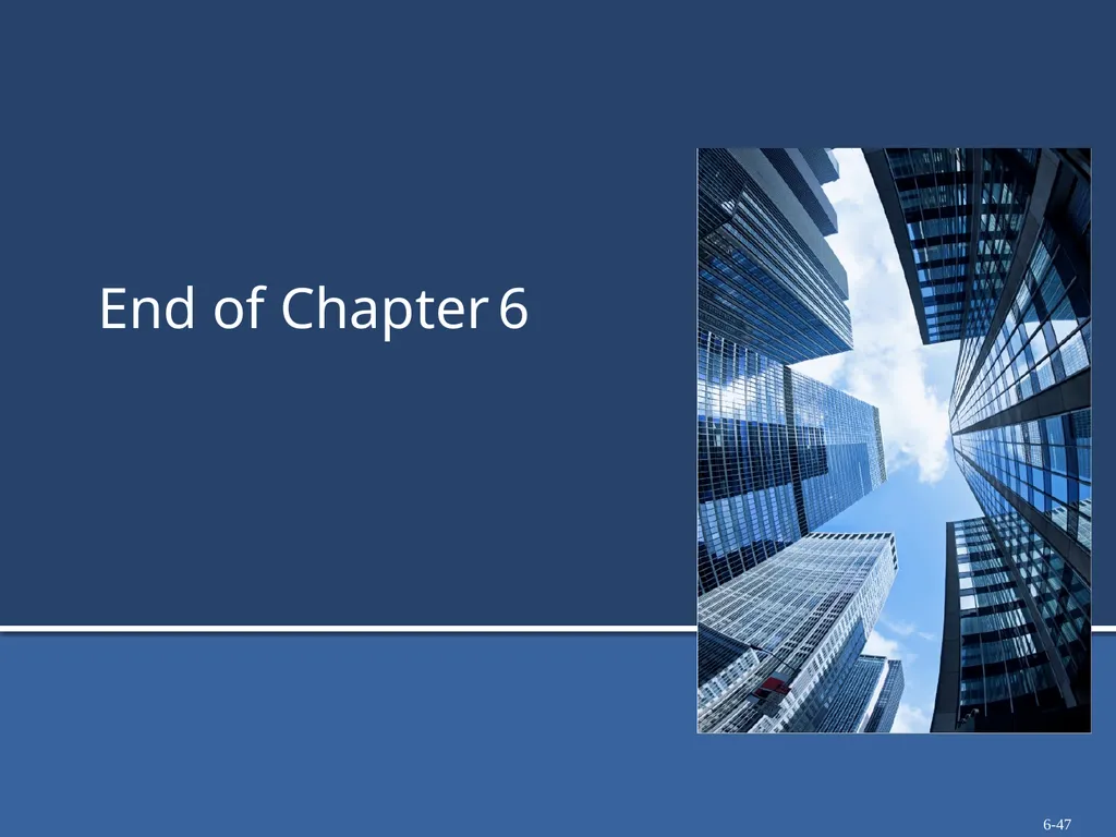 Chapter 6: Forecasting Ownership Benefits and - slide 47 of 47