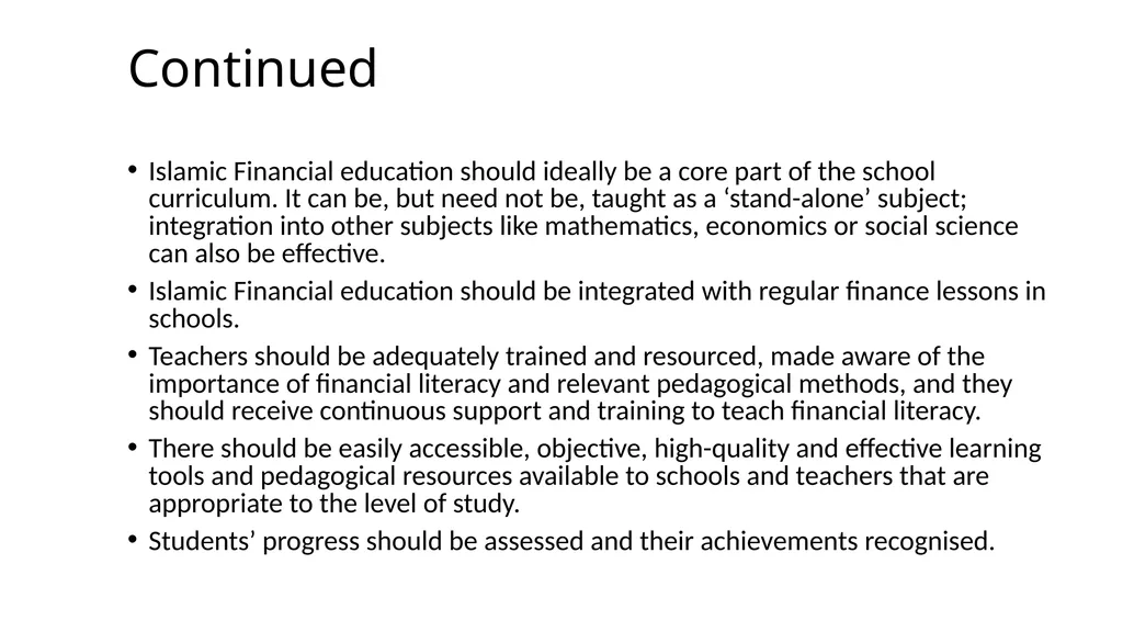 Islamic Finance Education Strategy By Mohammad - slide 11 of 12