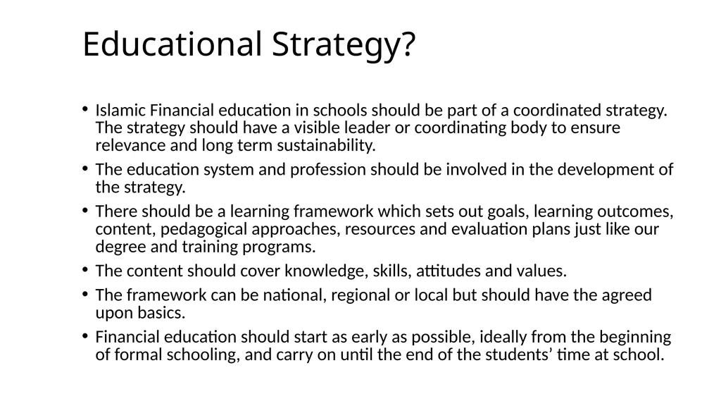 Islamic Finance Education Strategy By Mohammad - slide 10 of 12