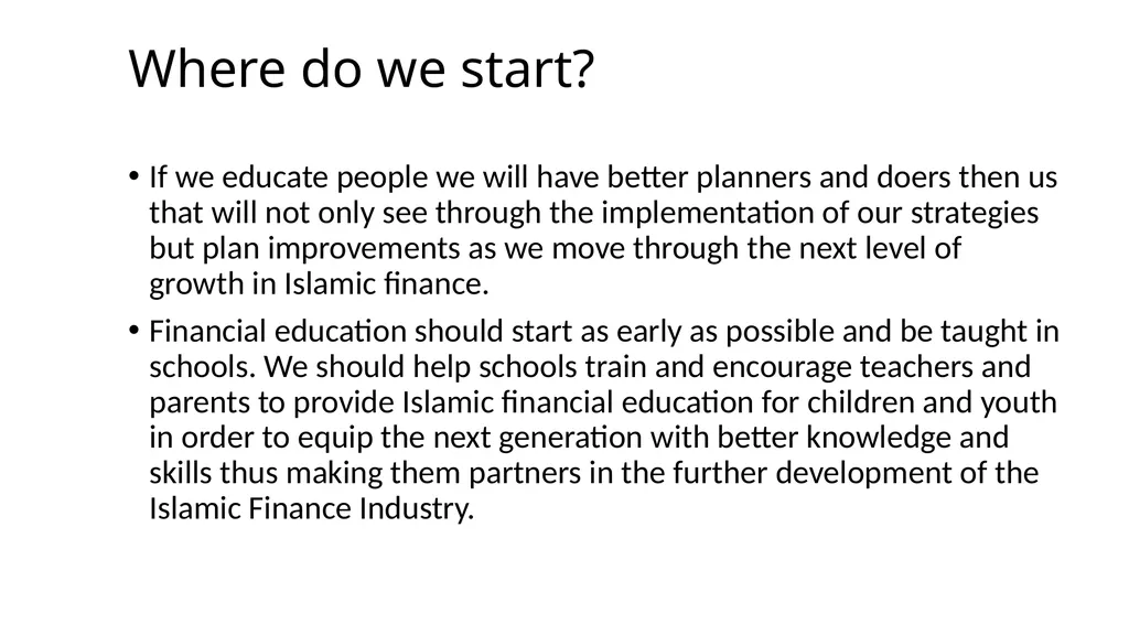 Islamic Finance Education Strategy By Mohammad - slide 9 of 12