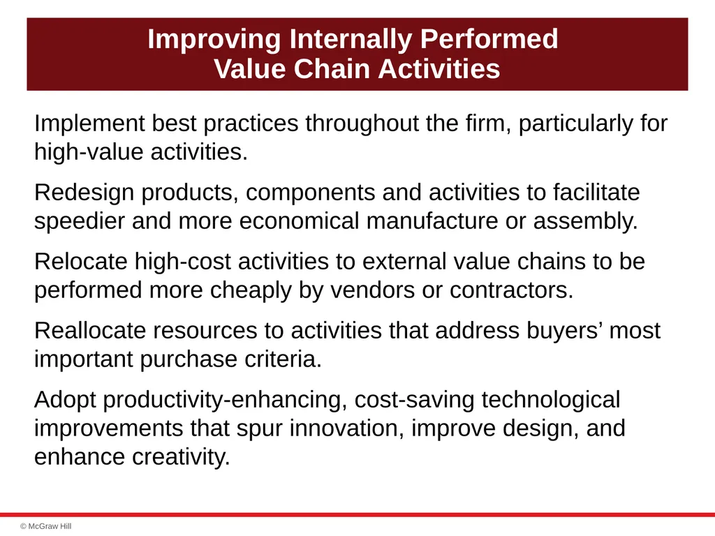 chapter 4 Evaluating a Company’s Resources, - slide 49 of 62