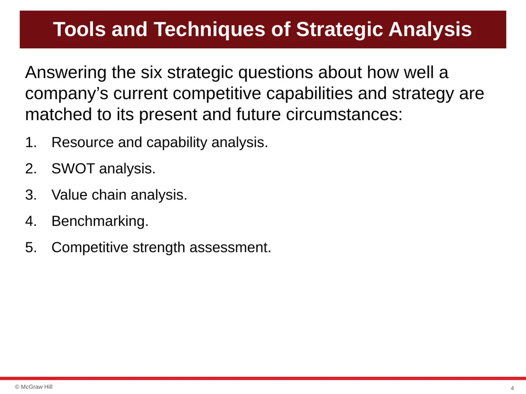chapter 4 Evaluating a Company’s Resources, - slide 4 of 62