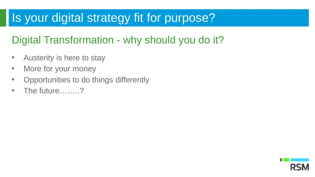 Digital transformation is the process of shifting - slide 3 of 15