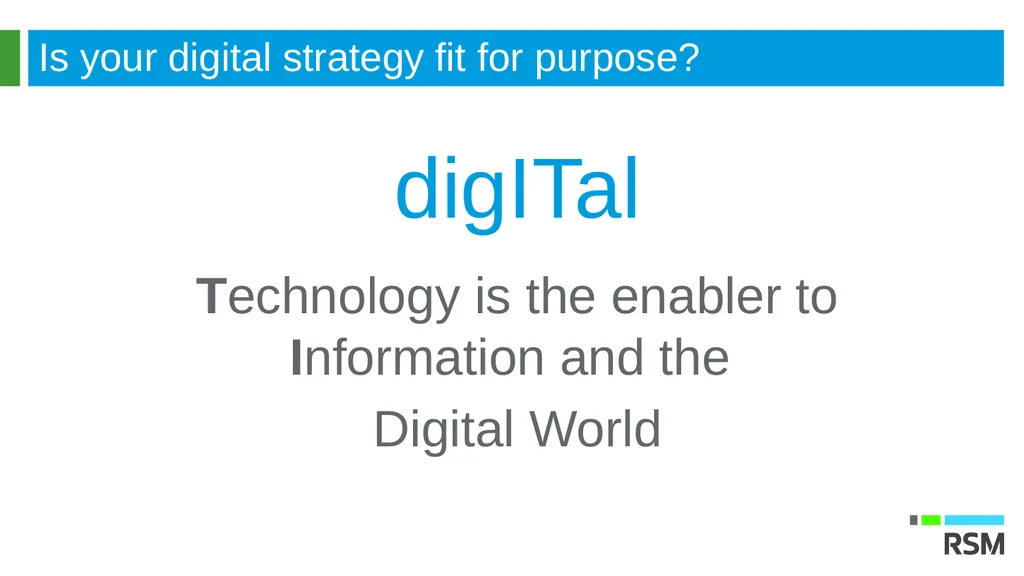 Digital transformation is the process of shifting - slide 13 of 15