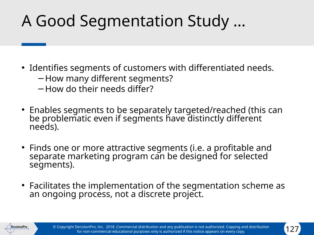 Segmentation and Targeting STP (Segmentation, - slide 127 of 133