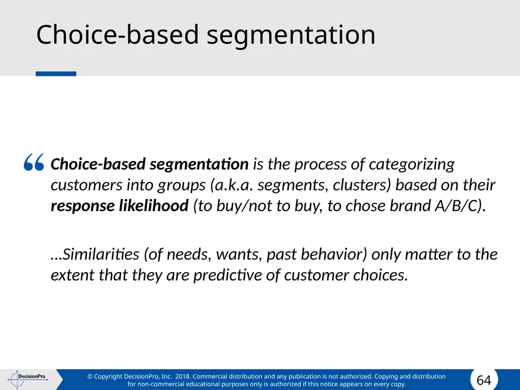 Segmentation and Targeting STP (Segmentation, - slide 64 of 133