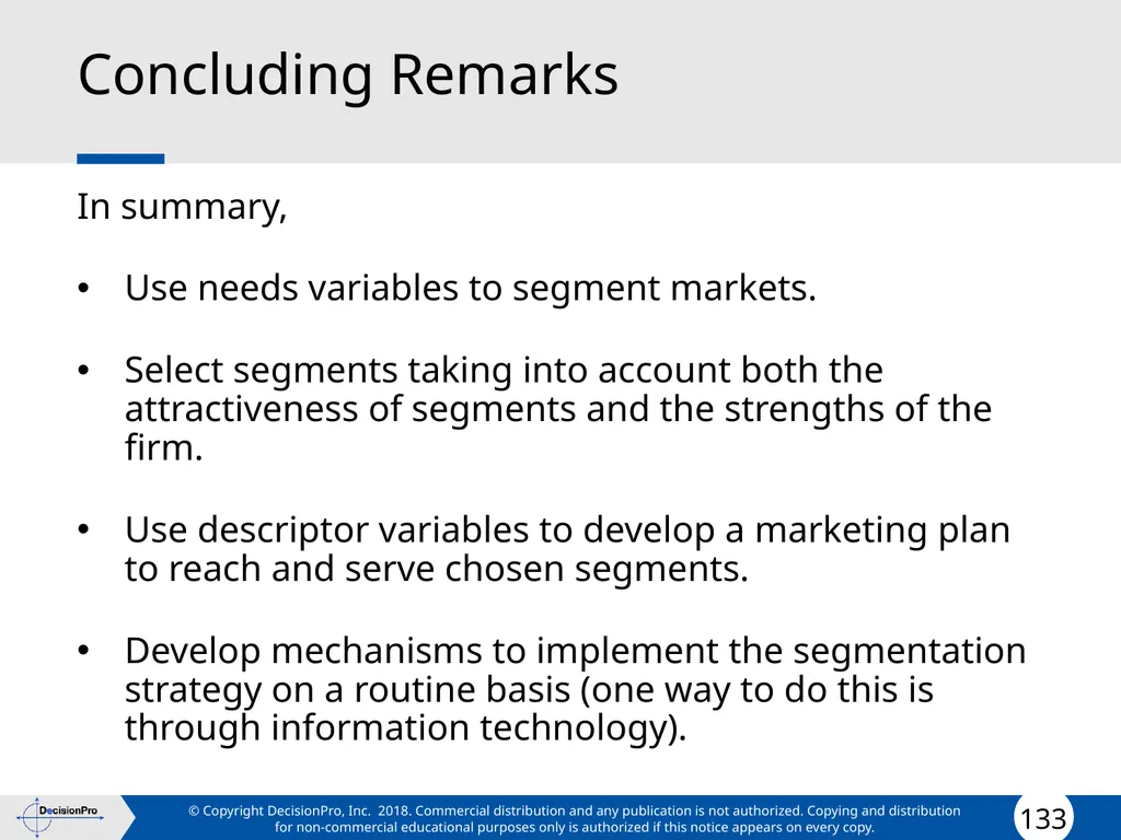 Segmentation and Targeting STP (Segmentation, - slide 133 of 133