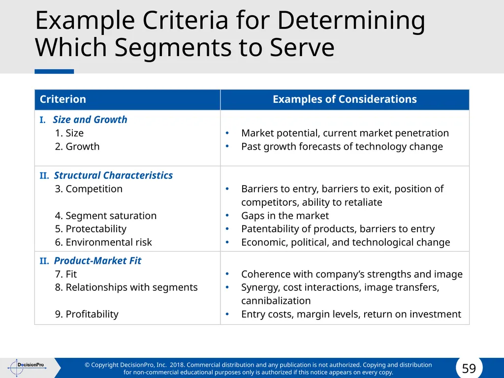 Segmentation and Targeting STP (Segmentation, - slide 59 of 133