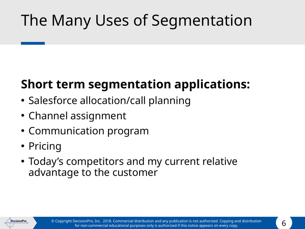 Segmentation and Targeting STP (Segmentation, - slide 6 of 133