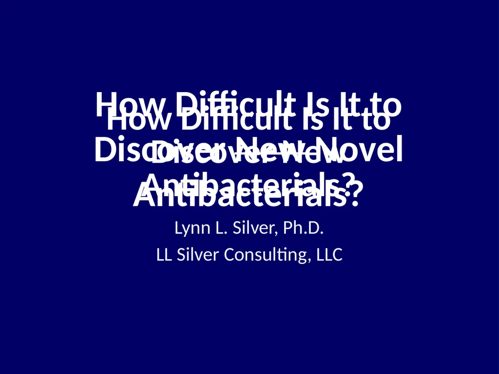 How Difficult Is It to Discover New Novel - slide 1 of 18