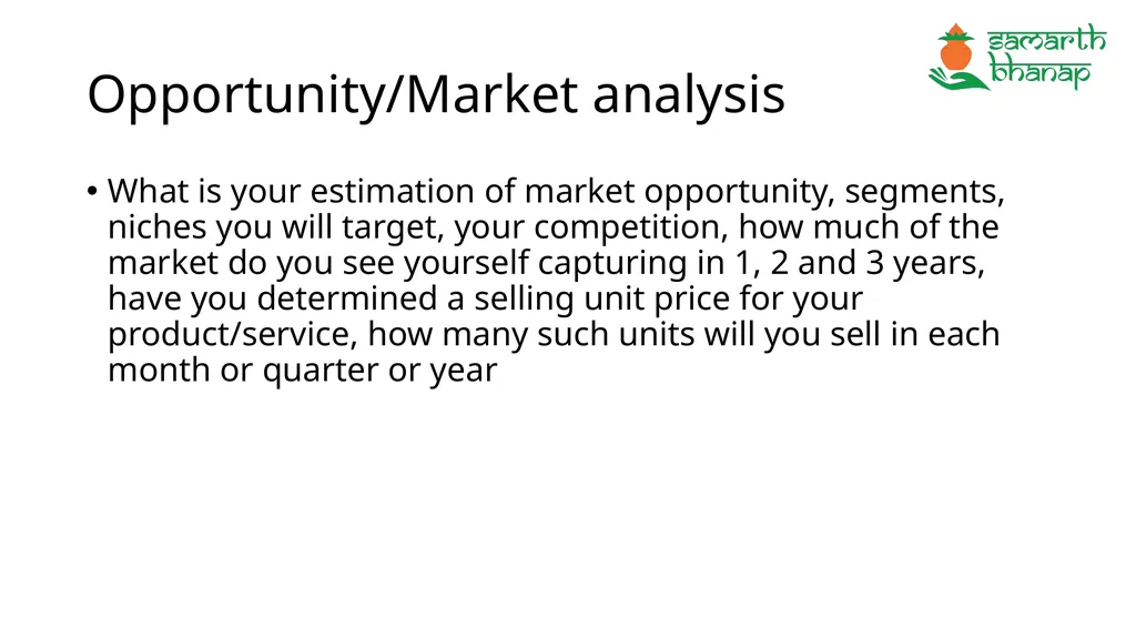 <your/biz name here> Business Plan: presented to - slide 5 of 21