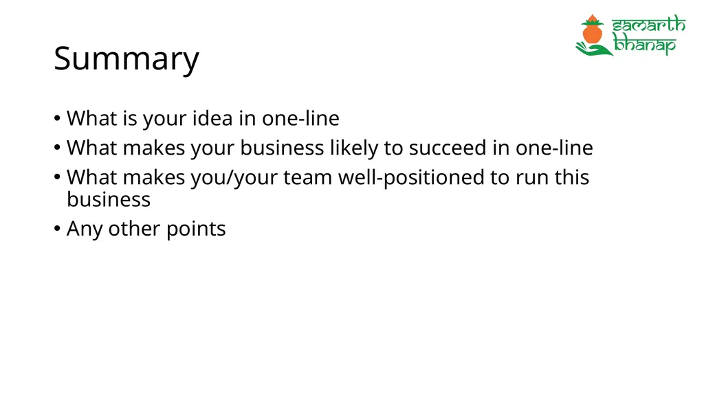<your/biz name here> Business Plan: presented to - slide 20 of 21