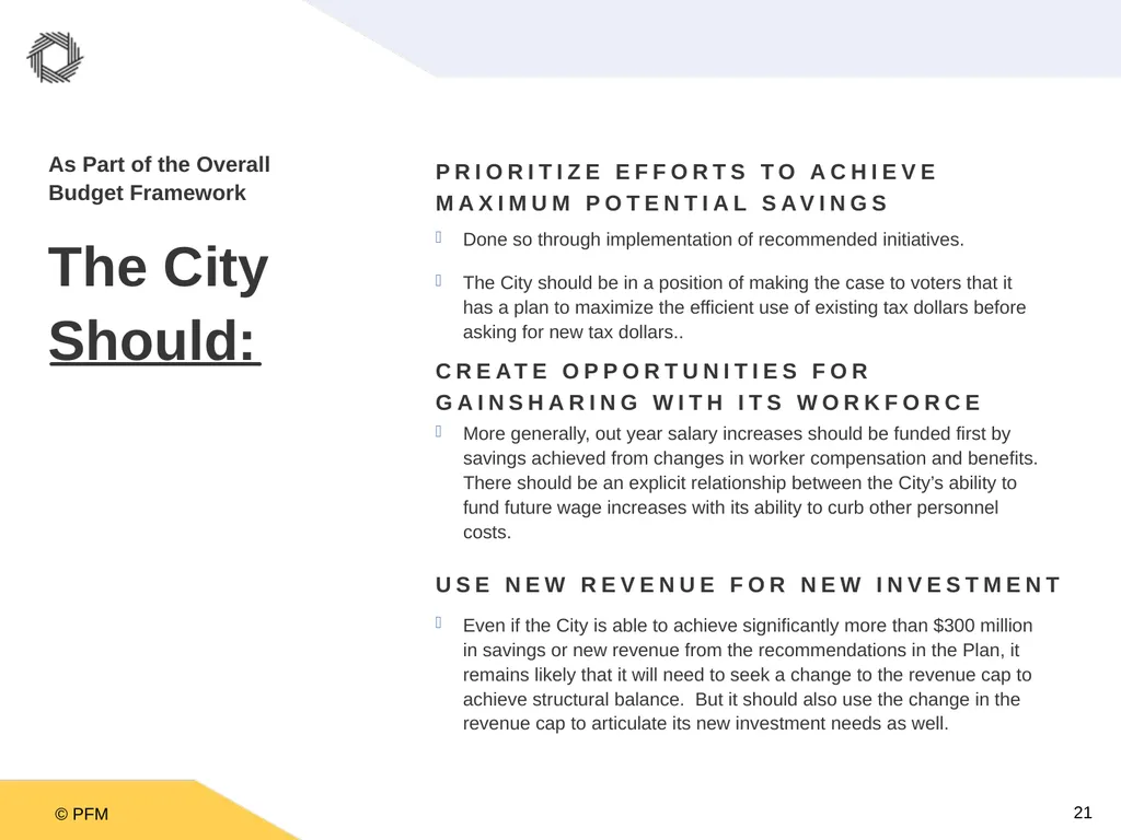 A Ten Year Plan for the City of Houston: A - slide 21 of 26