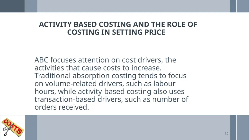 UNIT 5: MANAGEMENT ACCOUNTING Unit Code: - slide 25 of 38