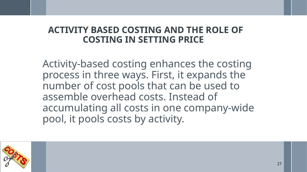 UNIT 5: MANAGEMENT ACCOUNTING Unit Code: - slide 27 of 38