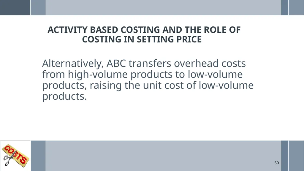 UNIT 5: MANAGEMENT ACCOUNTING Unit Code: - slide 30 of 38