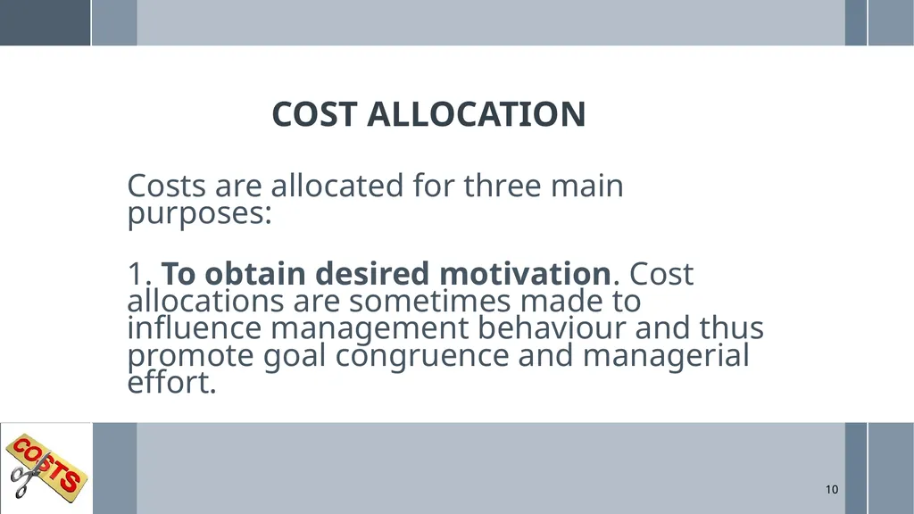 UNIT 5: MANAGEMENT ACCOUNTING Unit Code: - slide 10 of 38