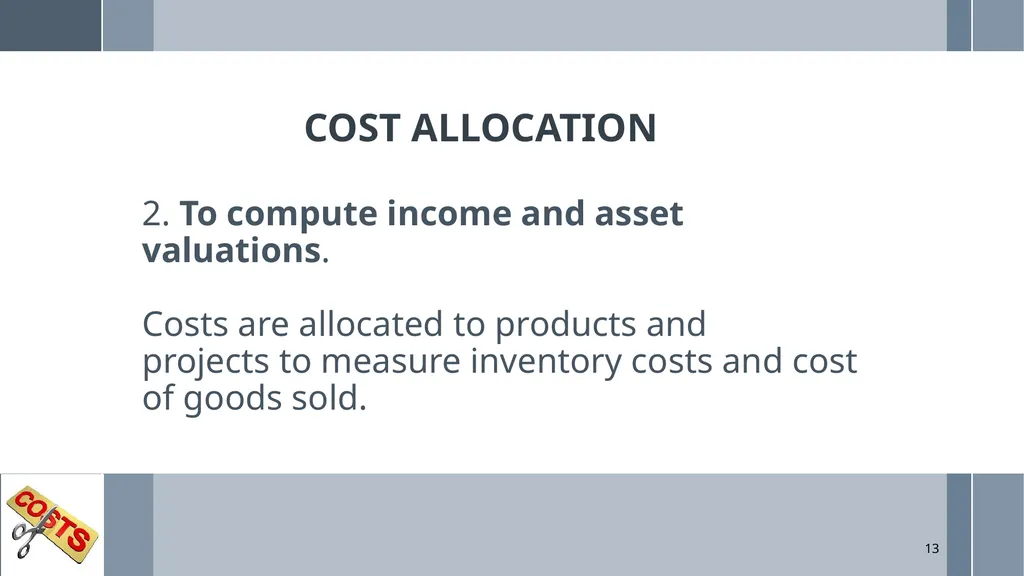 UNIT 5: MANAGEMENT ACCOUNTING Unit Code: - slide 13 of 38