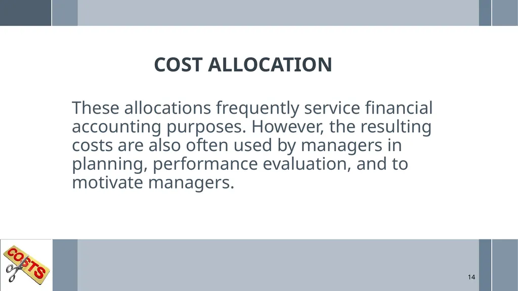 UNIT 5: MANAGEMENT ACCOUNTING Unit Code: - slide 14 of 38